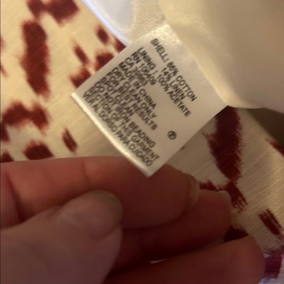 Gorgeous Antonio Melani Sleeveless Dress - Red and Cream W Pockets! - Picture 15 of 15